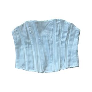 No label white corset top with boning